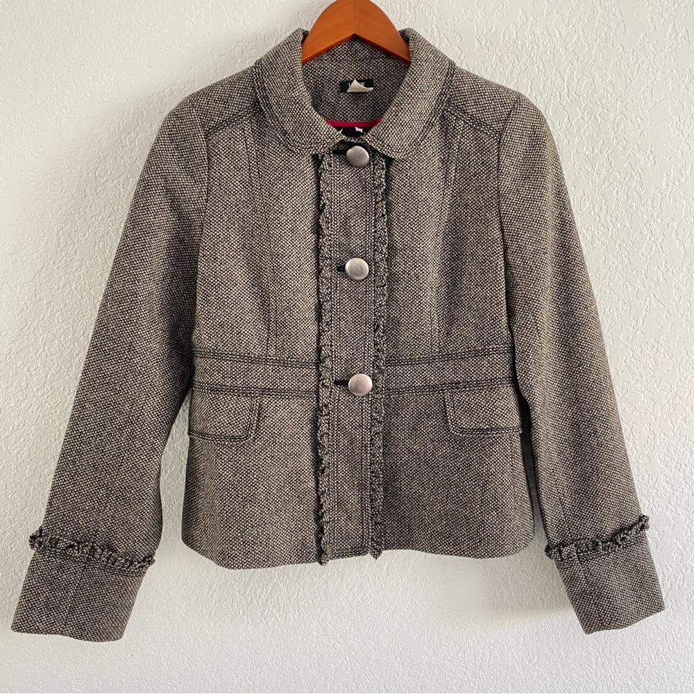 J. Crew Peter Pan collar wool jacket